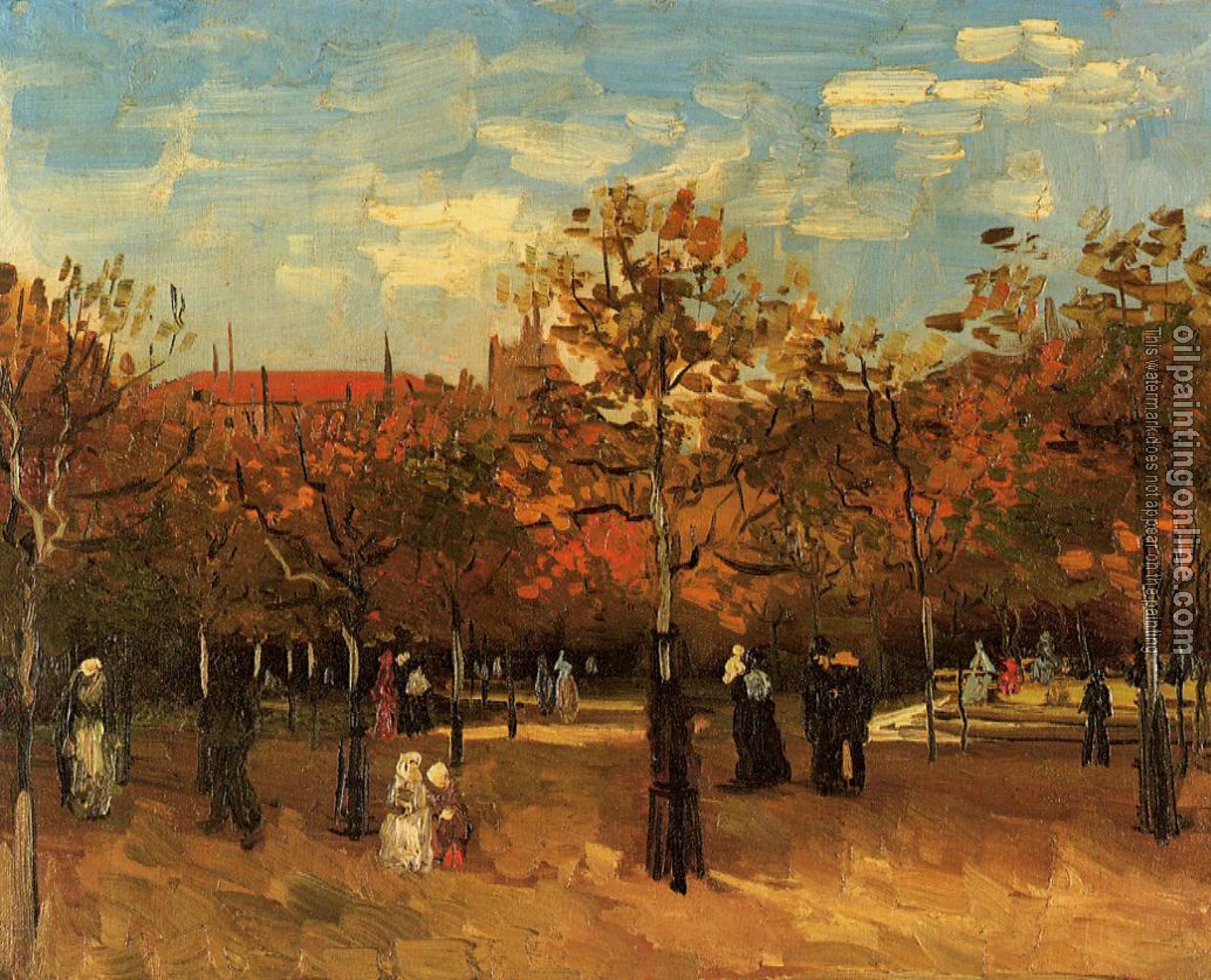 Gogh, Vincent van - The Bois de Boulogne, Paris